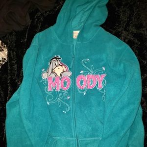 Eeyore "Moody" Zip Up Plush Hoodie